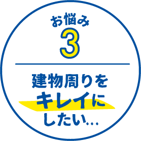 お悩み3 清掃作業を
          お願いしたい...